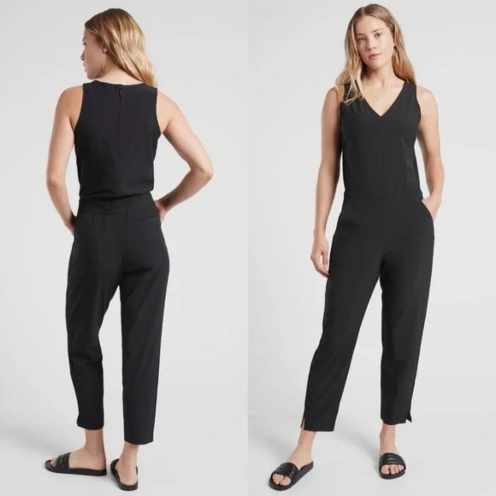 Athleta Brooklyn Jumpsuit - Black Size 16